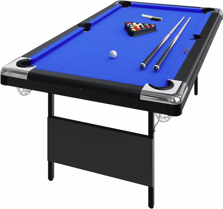 Portable Foldable Pool Table (6ft / 7ft / 8ft) – Complete Game Set