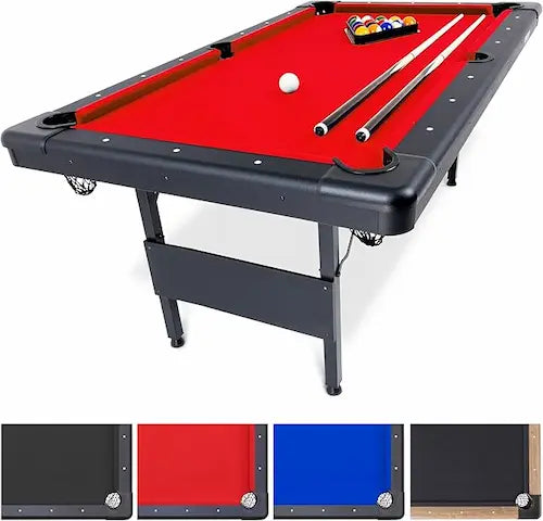 Portable Foldable Pool Table (6ft / 7ft / 8ft) – Complete Game Set